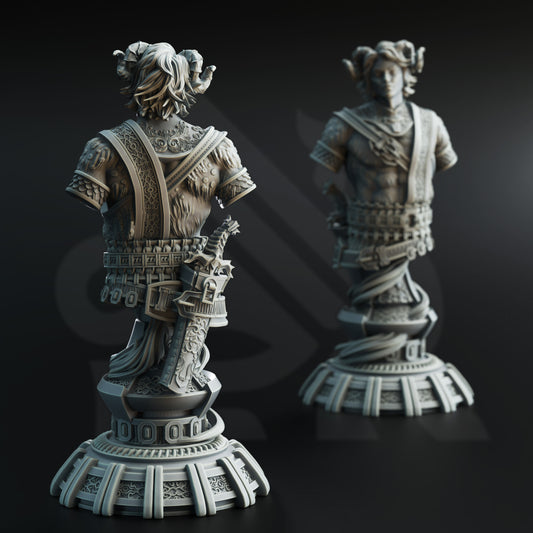 Heron of Daronai Bust - Back