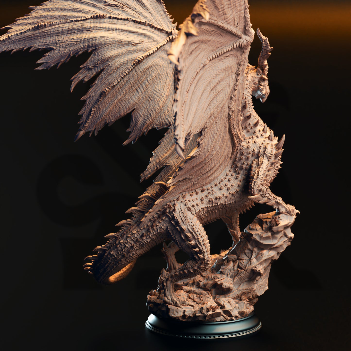 Sovram the Betrayed - Elder Black Dragon - Back