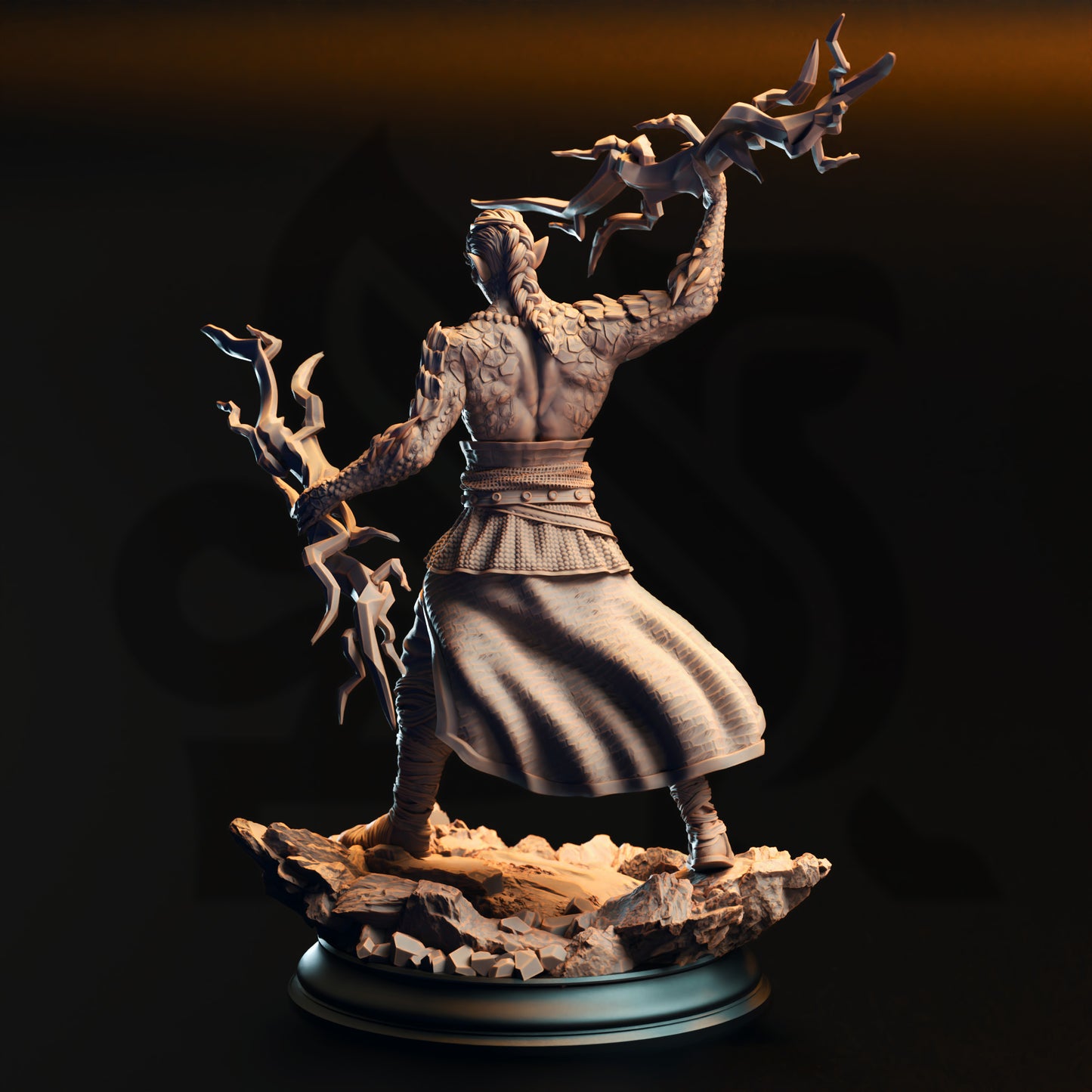 Styrax Thunderscale - Half-Dragon Sorcerer - Back