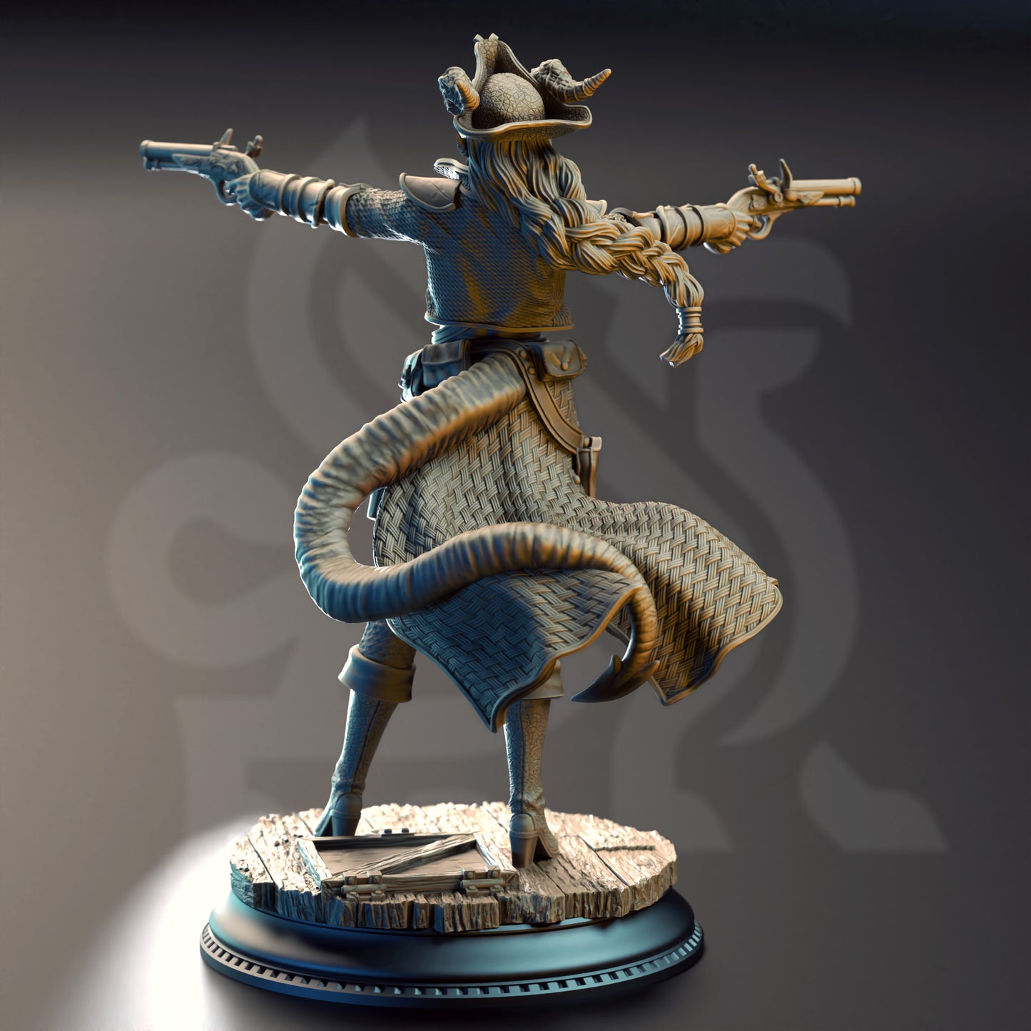 Trixie Sureshot Kelpie - Pirate Gunslinger - Back