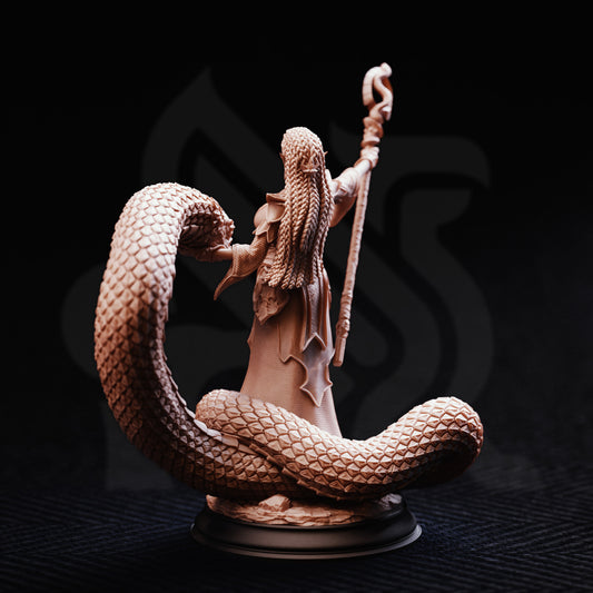 Zarya - Sun Elf Snake Sorceress - Back