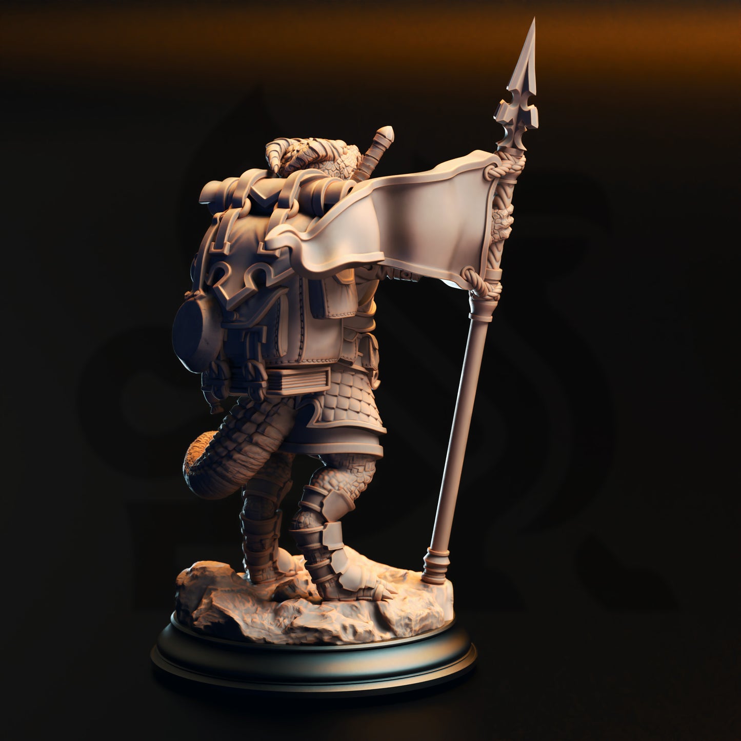 Archemen the Stouthearted - Silver Kobold Squire - Back