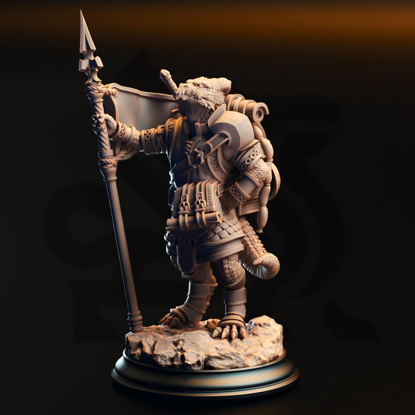 Archemen the Stouthearted - Silver Kobold Squire - Front