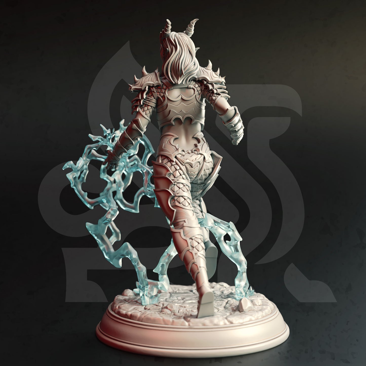 Aurestia - Ancient Golden Dragon (Human Form) - Back