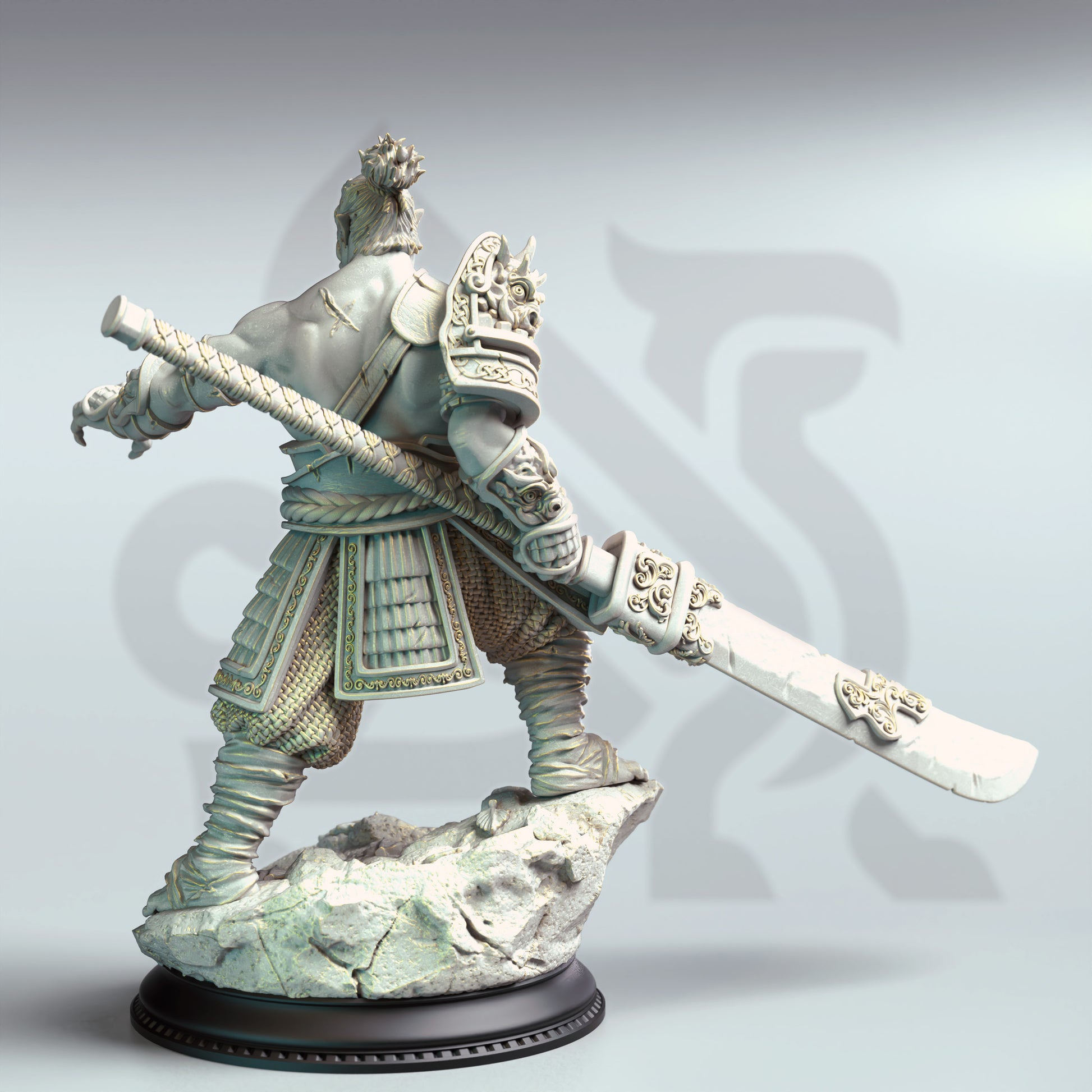 Bao Long - Eastern Orc Battlemaster - Back