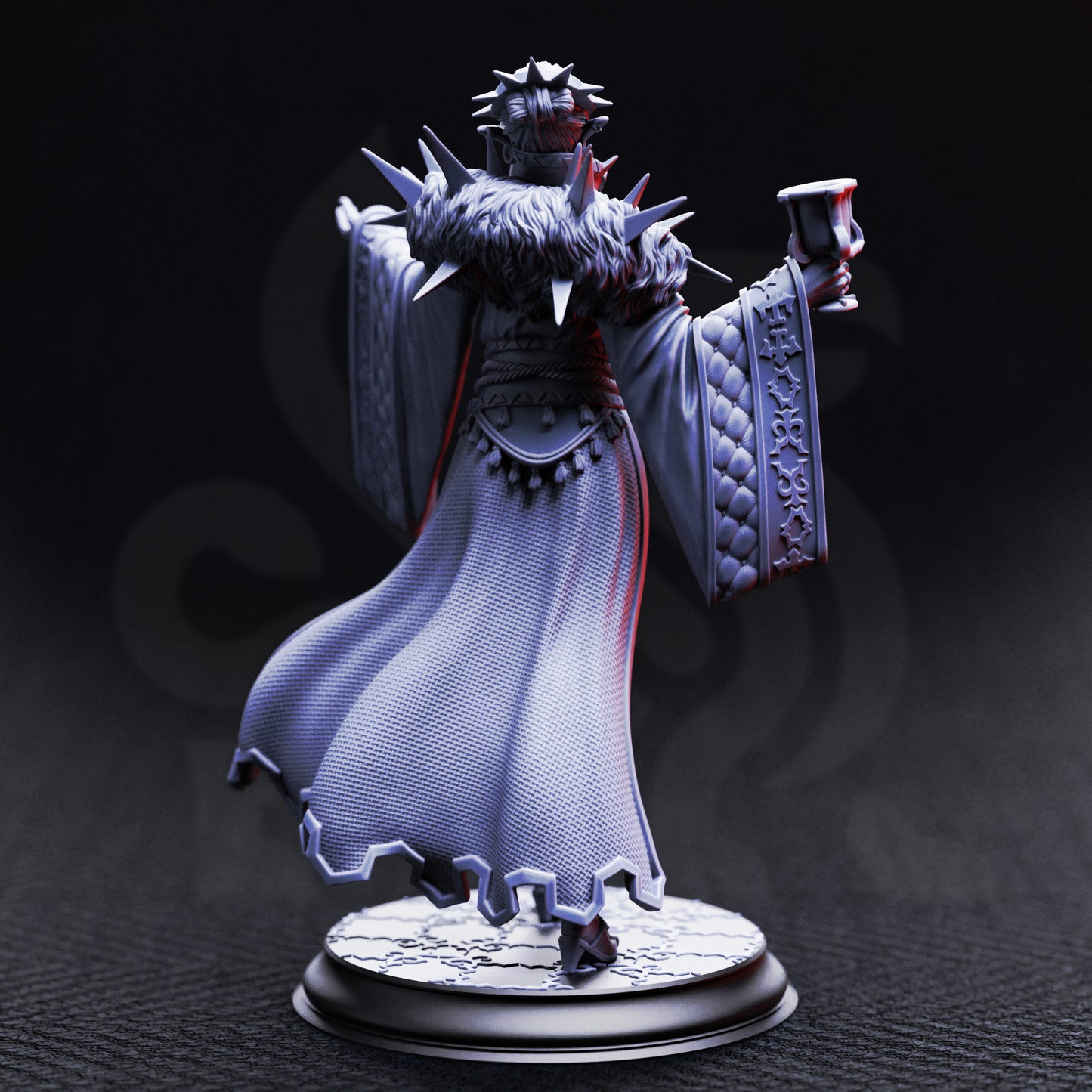 Baroness Noctra de Blanc - Vampire Noblewoman - Back