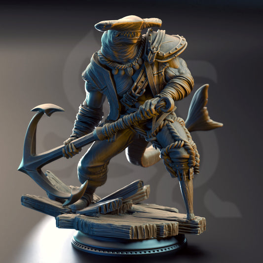 Baz Smiley Armstrong - Sharkman Enforcer - Hmmerhead - Front