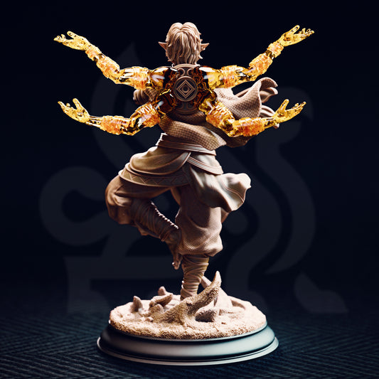 Caryian - Monk of the Astral Sun - Back