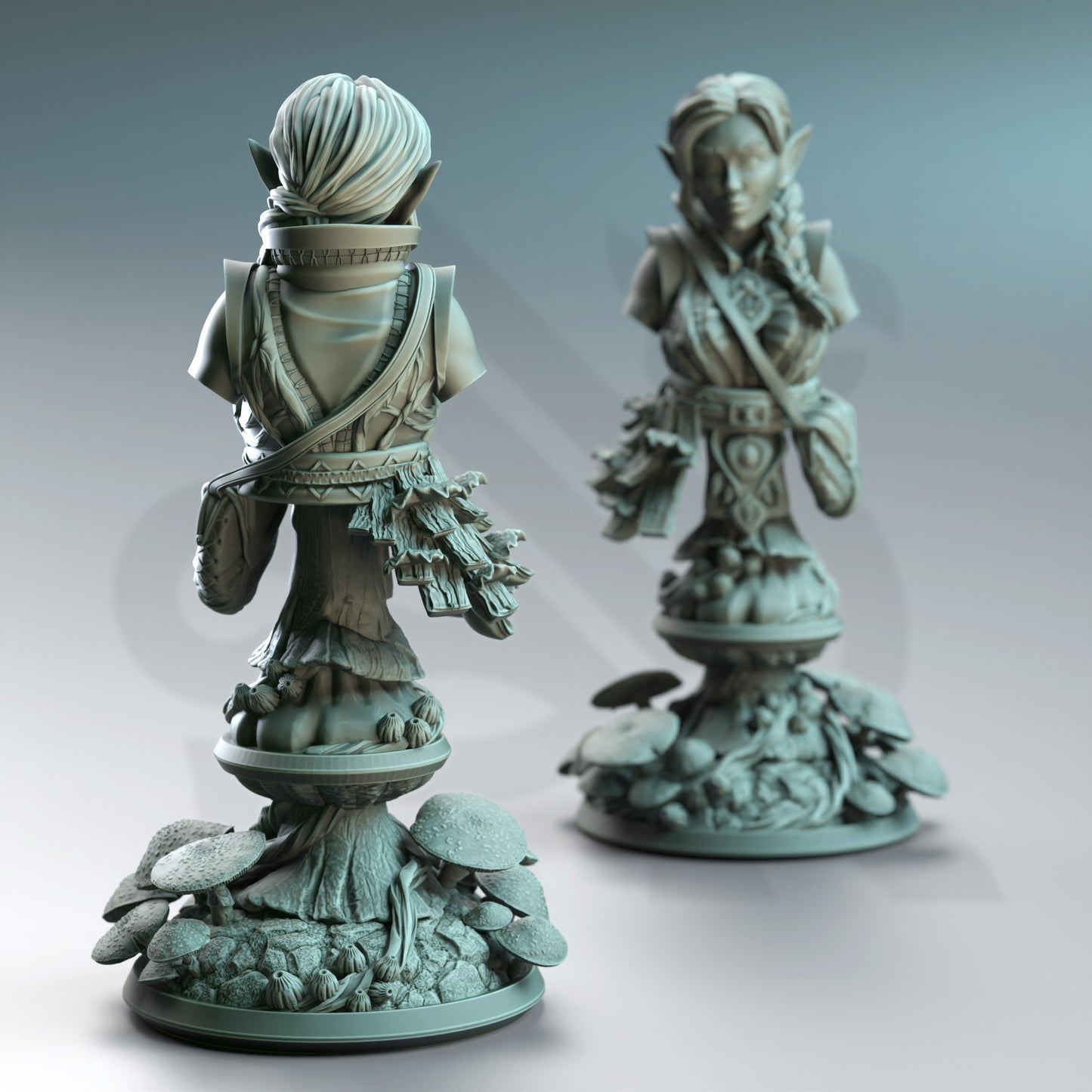 Cordelia the Homestead Hermit - Halfling Druid - Bust - Back