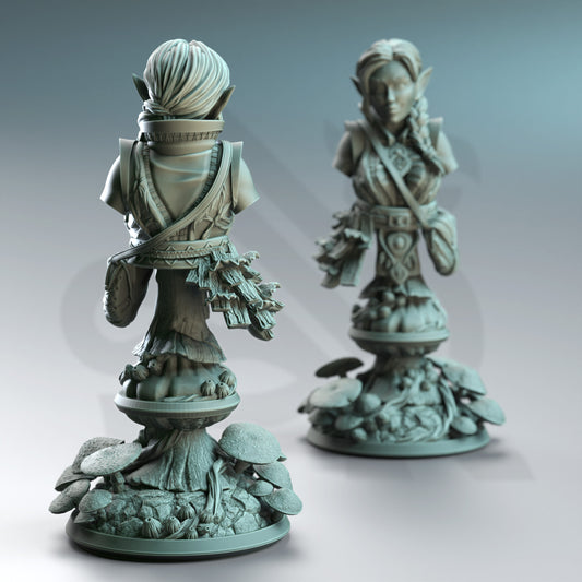 Cordelia the Homestead Hermit - Halfling Druid - Bust - Back