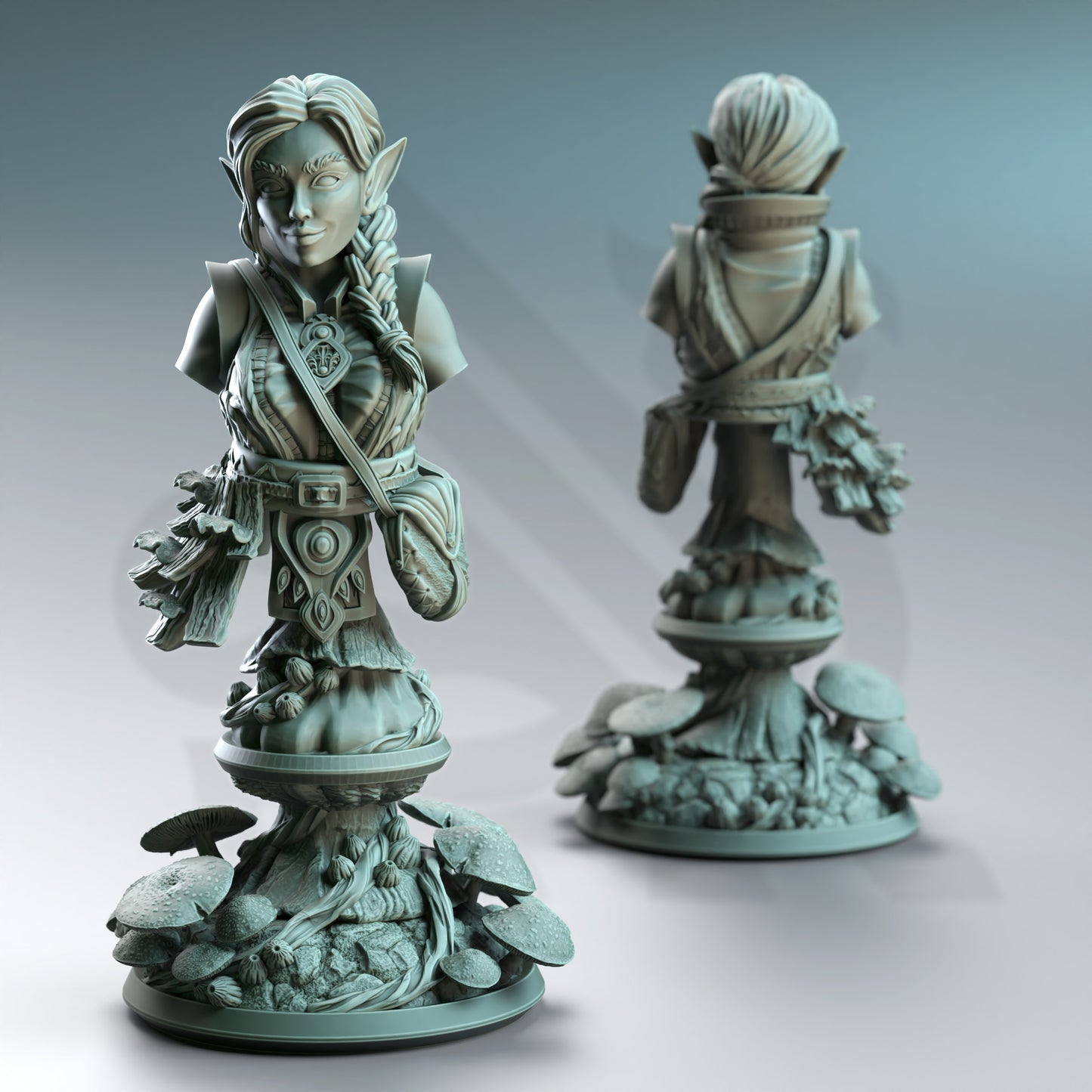 Cordelia the Homestead Hermit - Halfling Druid - Bust - Front