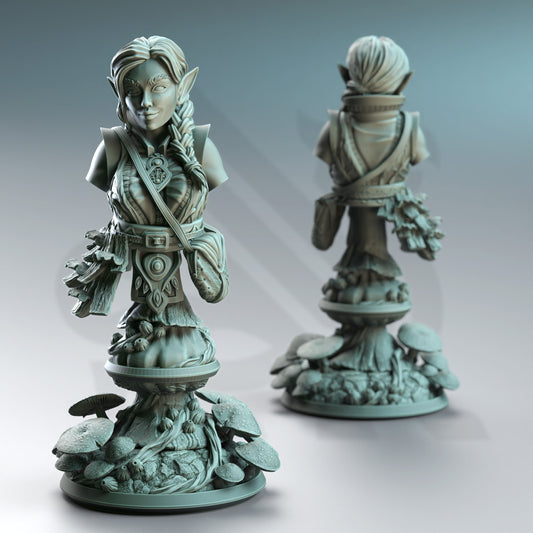 Cordelia the Homestead Hermit - Halfling Druid - Bust - Front
