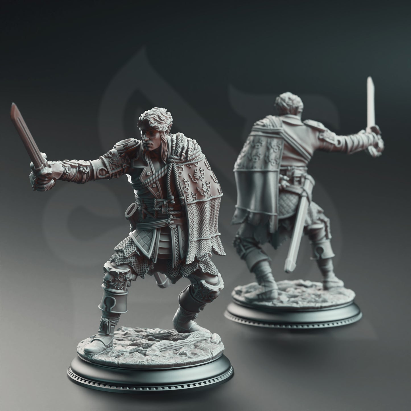 Corin of Lamhet - Half Elf Duelist - Front