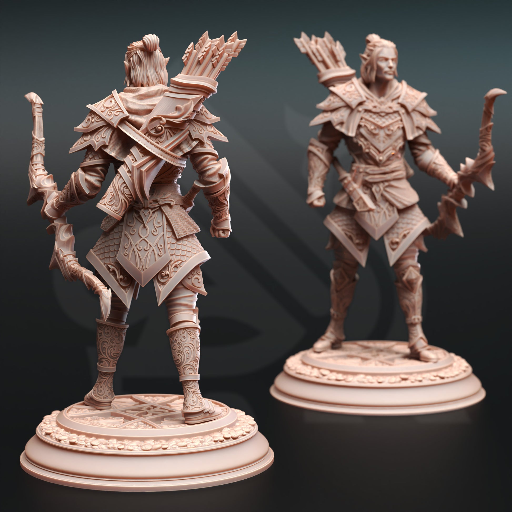 Ervion ro Estel - Elven Monster Hunter Ranger - Back