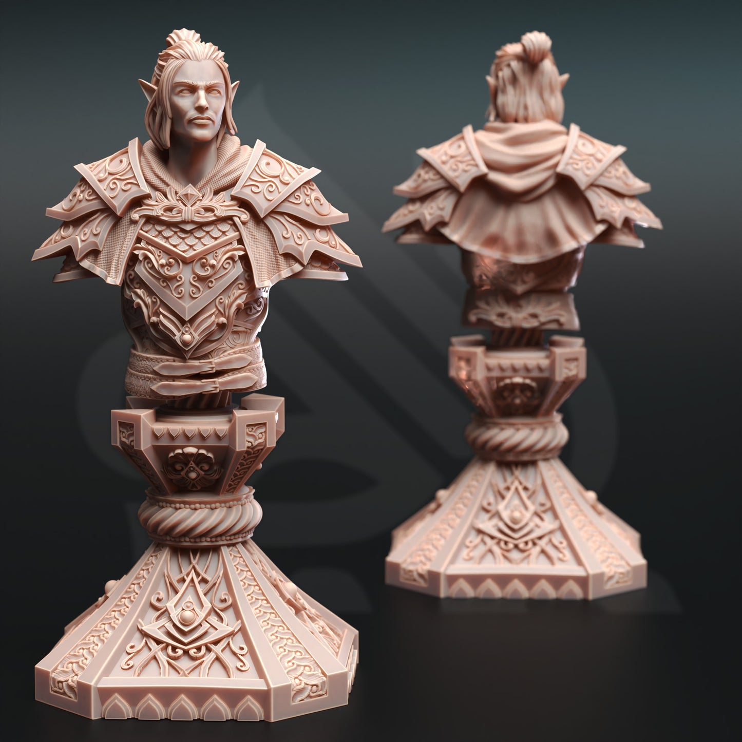 Ervion ro Estel - Elven Monster Hunter Ranger (Bust)  - Front