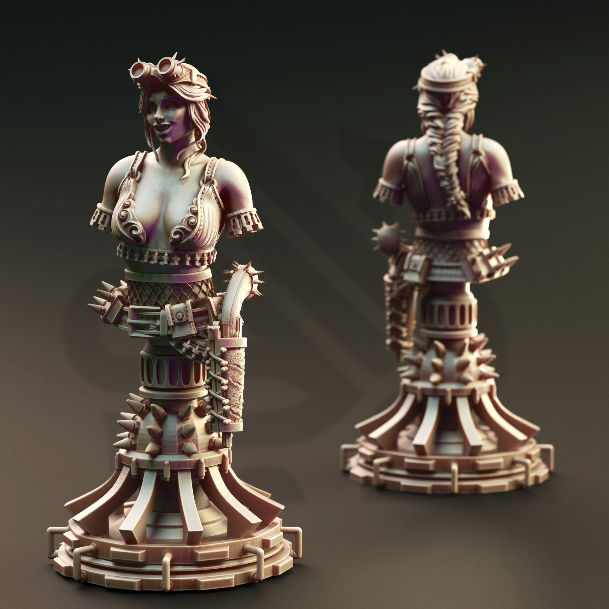 Eryial of Arvere - Unhinged Explosives Enthusiast - Bust Front
