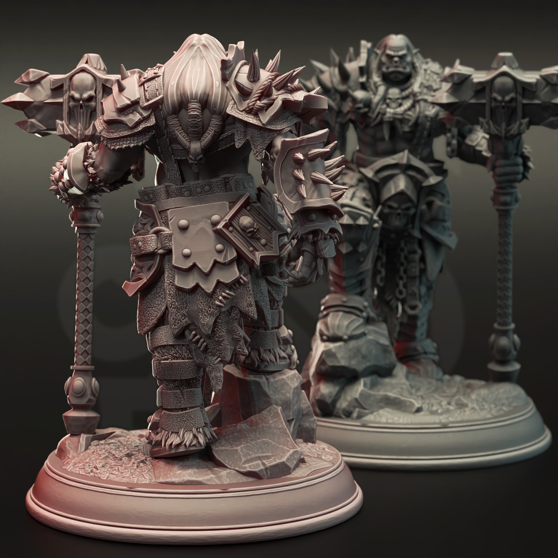 Gazza the Arrowproof - Orc Warboss - Back
