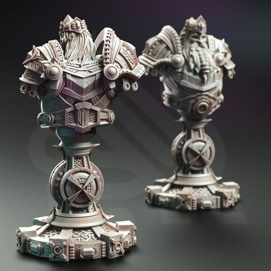 Gordrain Stonehand - Dwarven General - BUST - Back