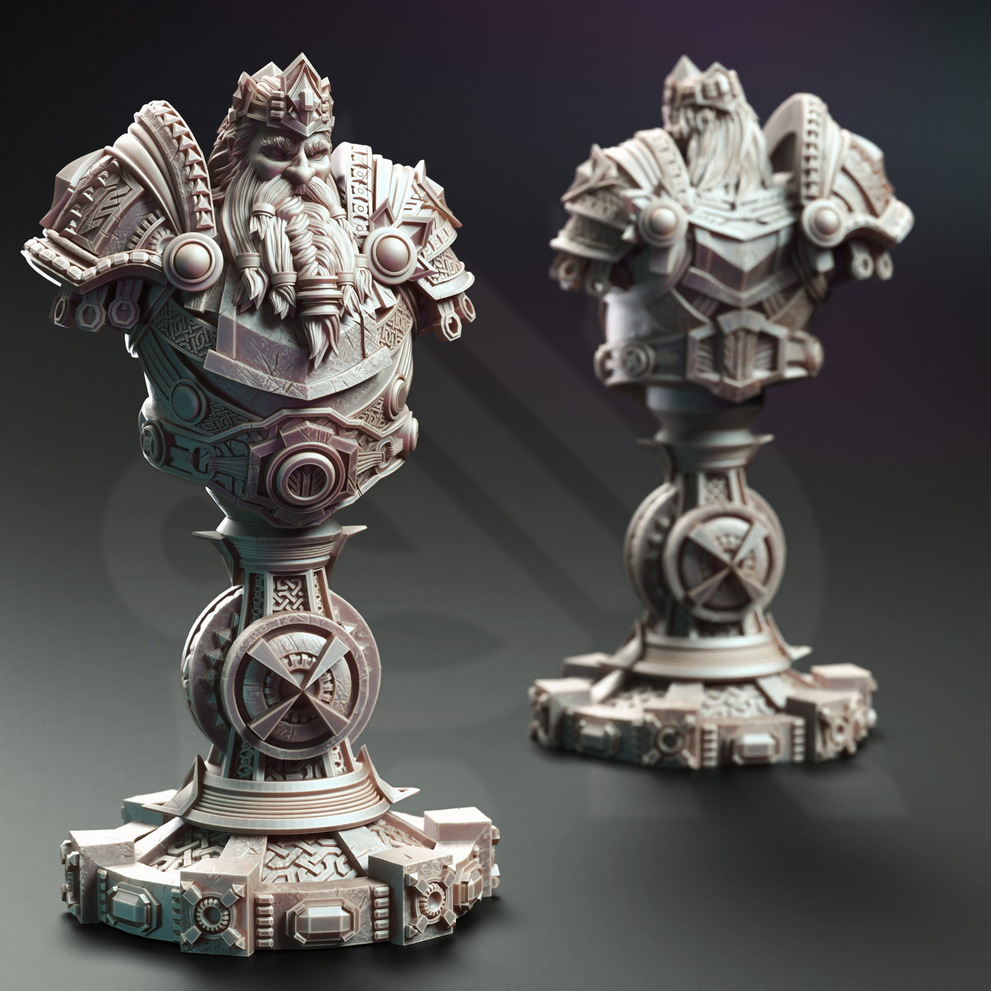 Gordrain Stonehand - Dwarven General - BUST - Front