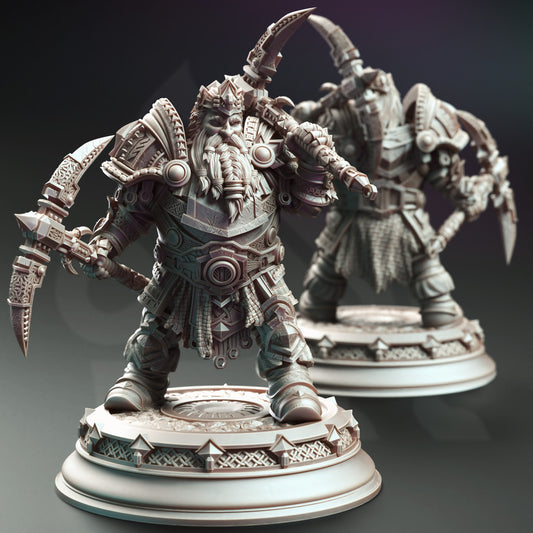 Gordrain Stonehand - Dwarven General - Front