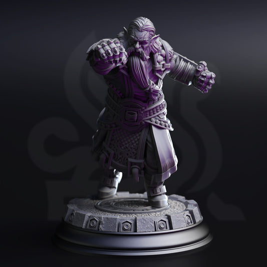 Gruthdin - Dark Dwarf Pugilist - Front