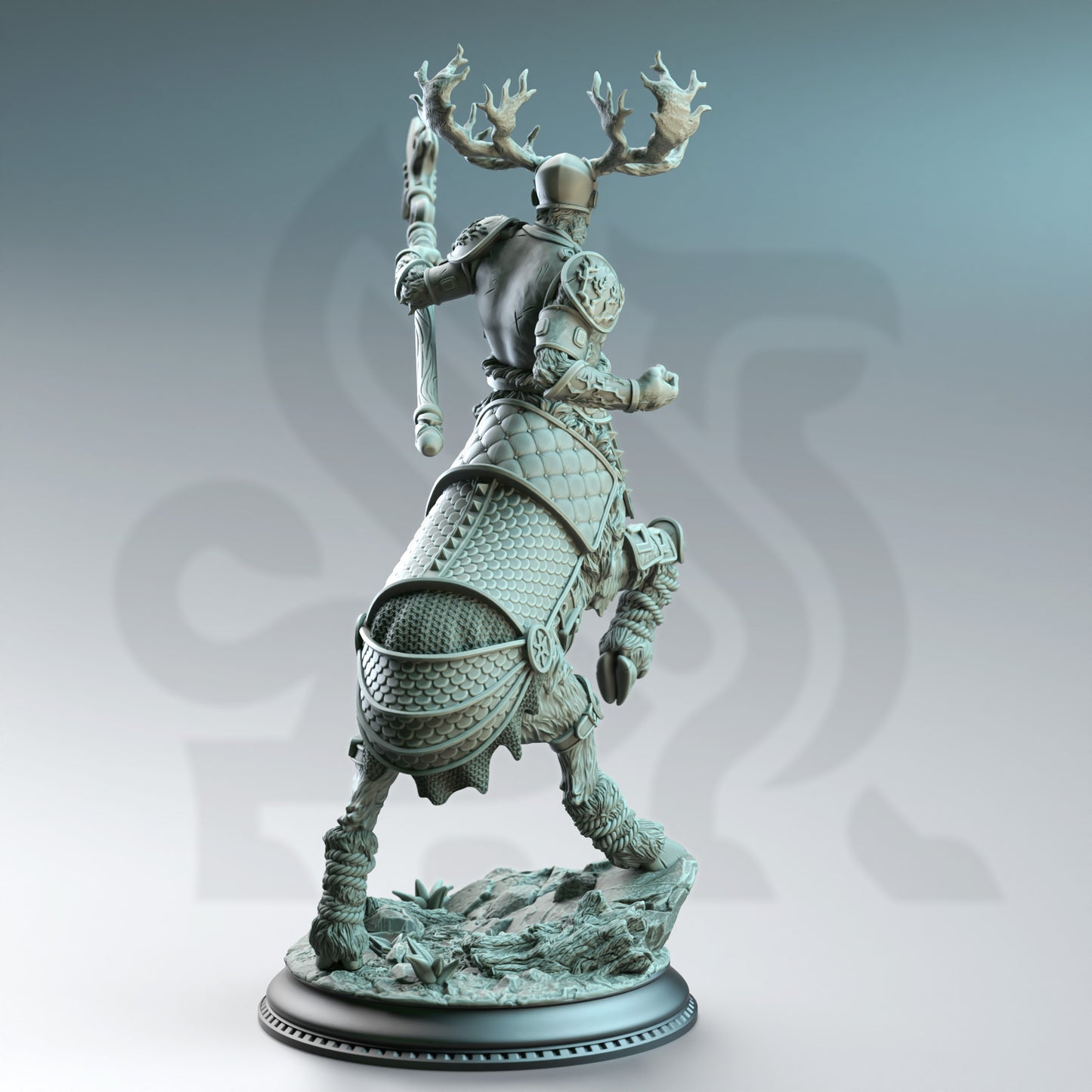 Gungnir of House Jernbark - Centaur Noble - Back