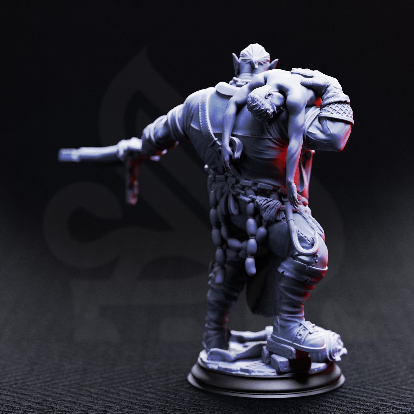 Gunthrak Destraz - Half-Orc Vampiric Chef - Back