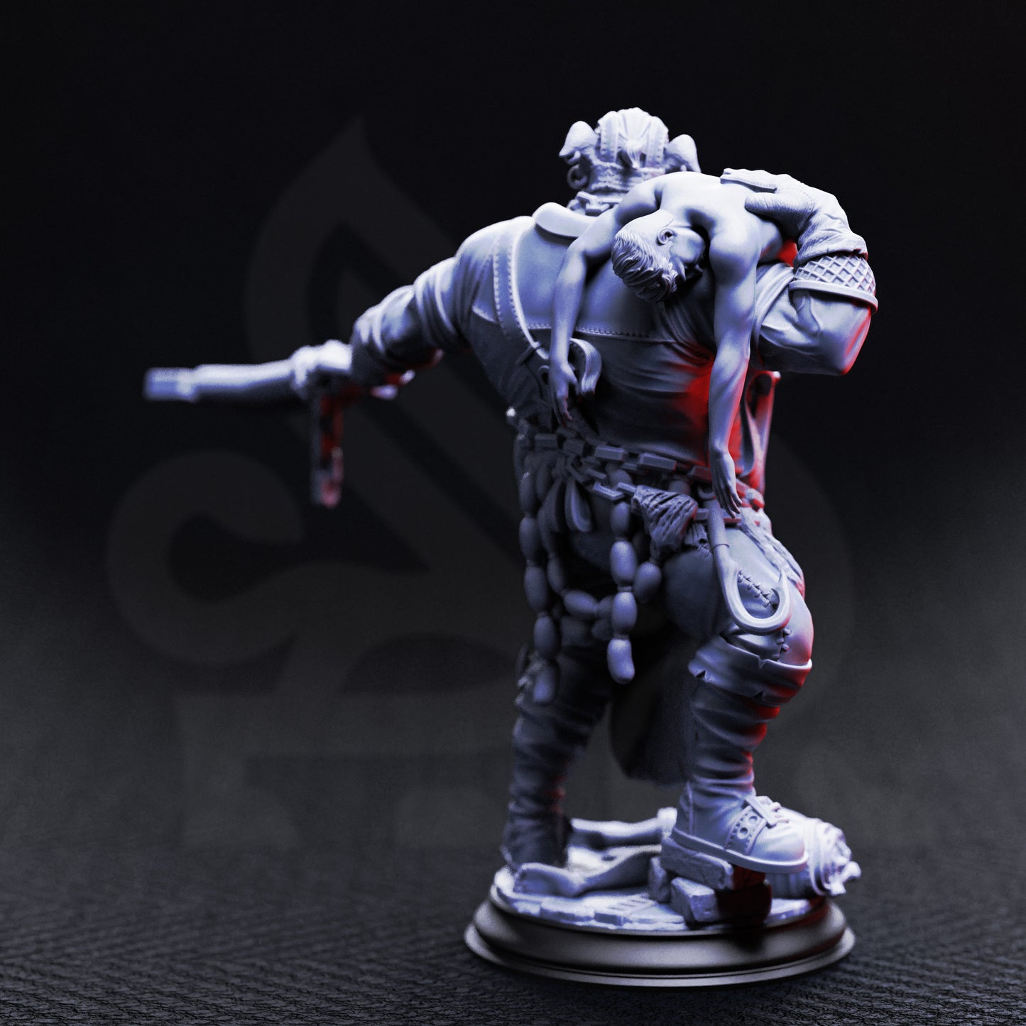 Gunthrak Destraz - Half-Orc Vampiric Chef - Back Mask