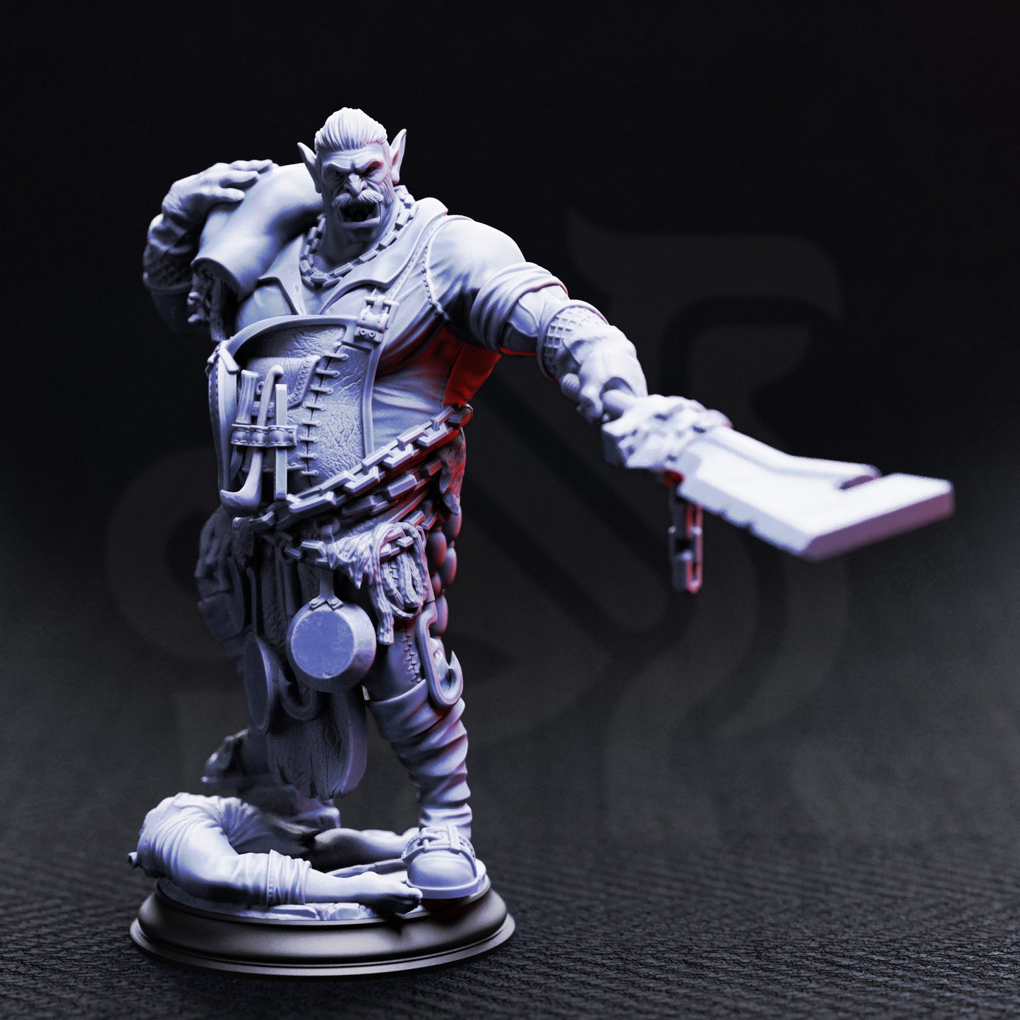 Gunthrak Destraz - Half-Orc Vampiric Chef - Front