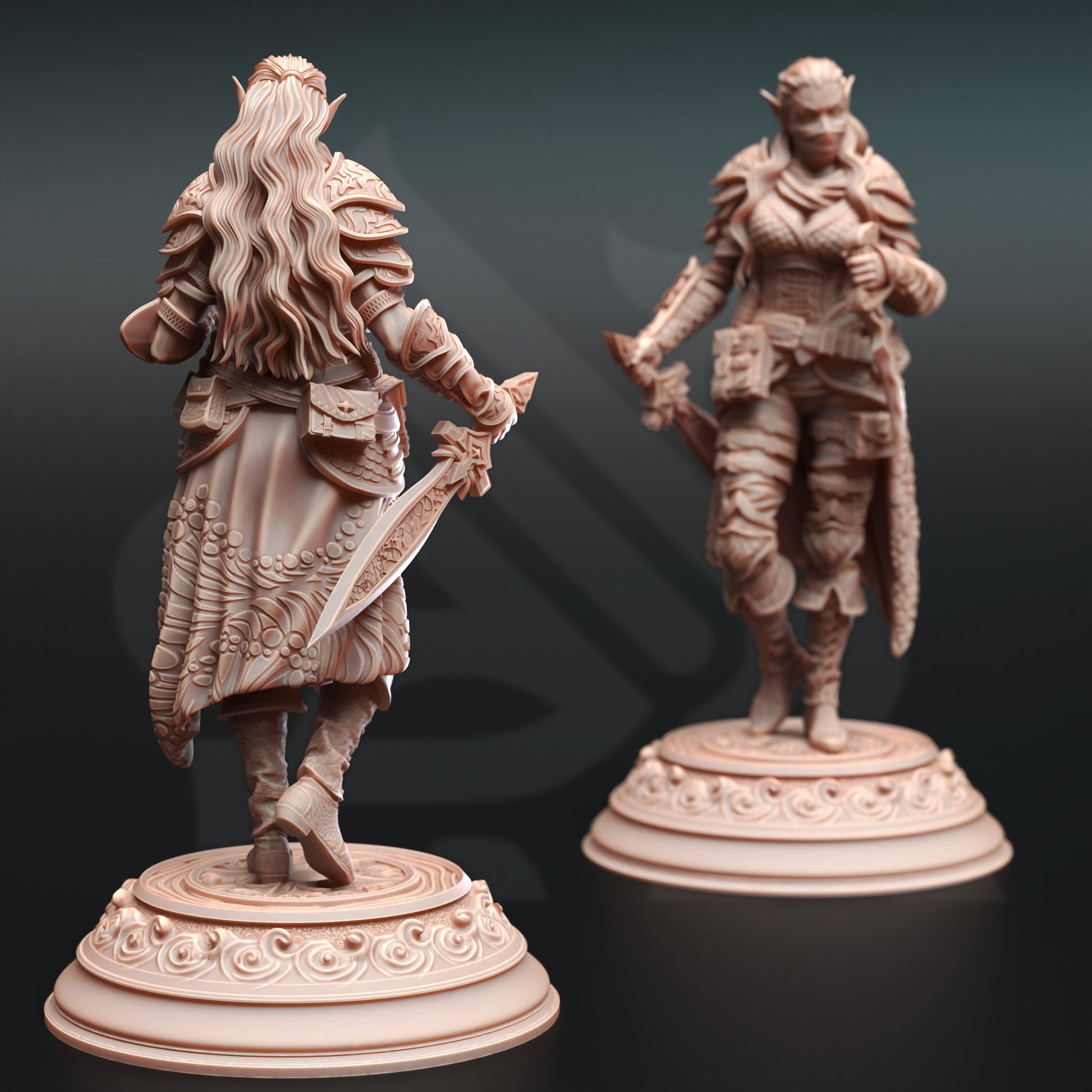 Hali Brookes - Water Elemi Swashbuckler Rogue - Back