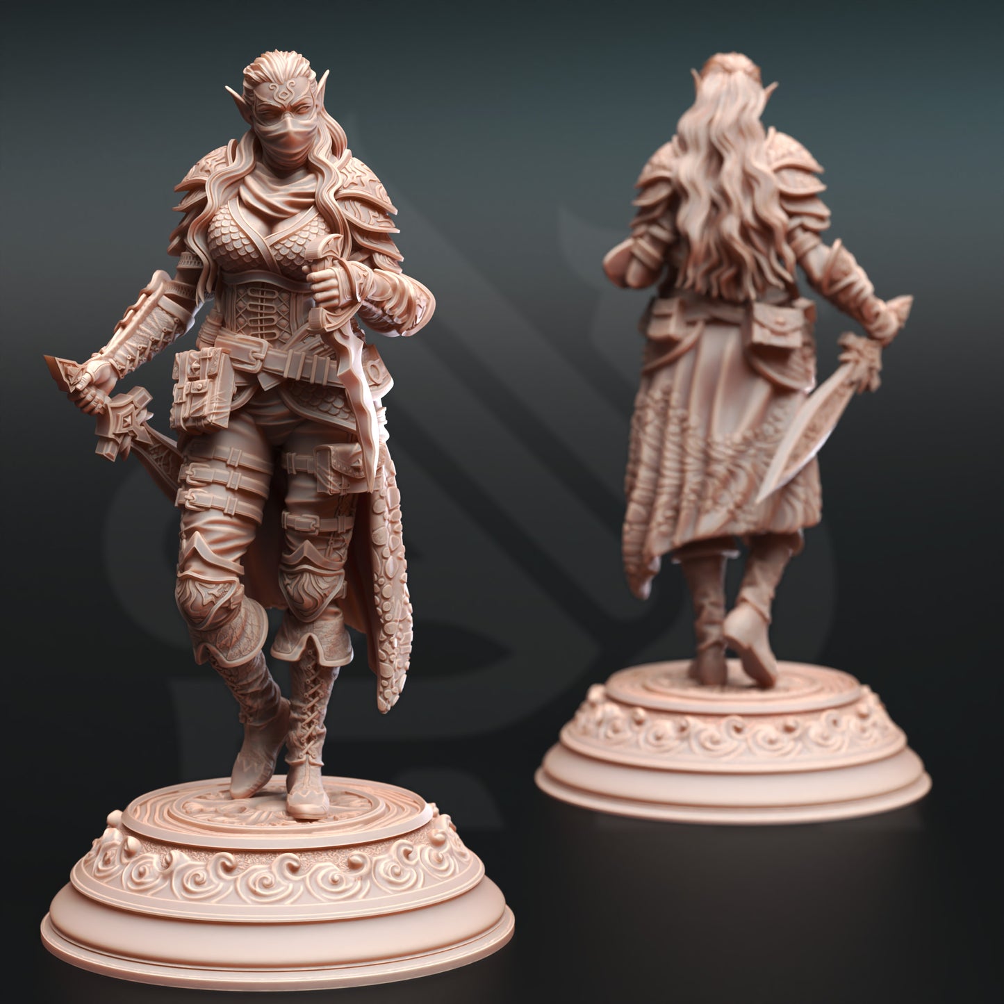 Hali Brookes - Water Elemi Swashbuckler Rogue - Front