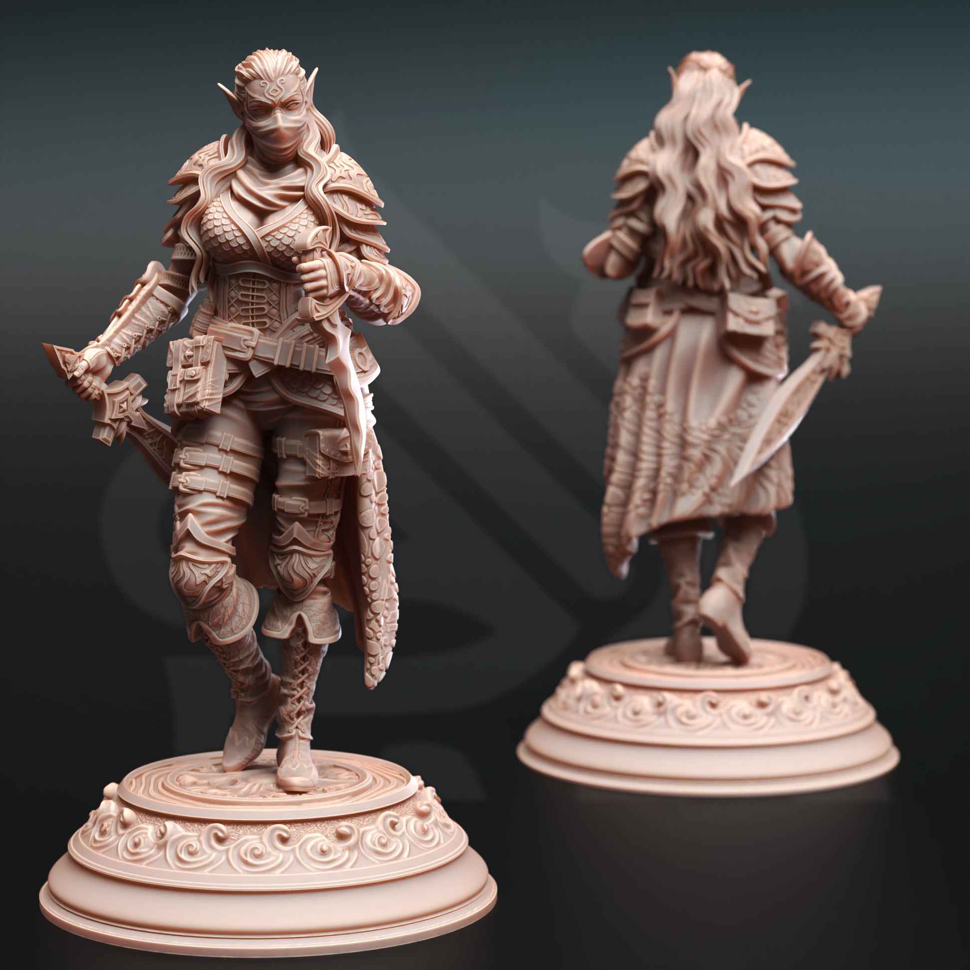 Hali Brookes - Water Elemi Swashbuckler Rogue - Front