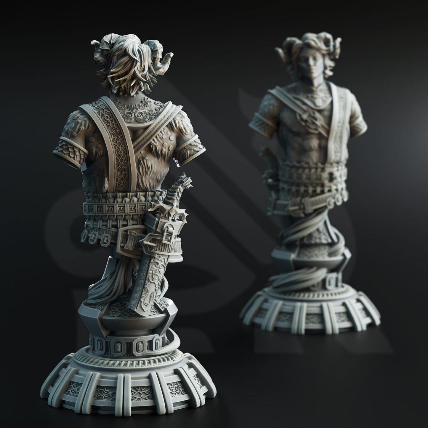 Heron of Daronai Bust - Back