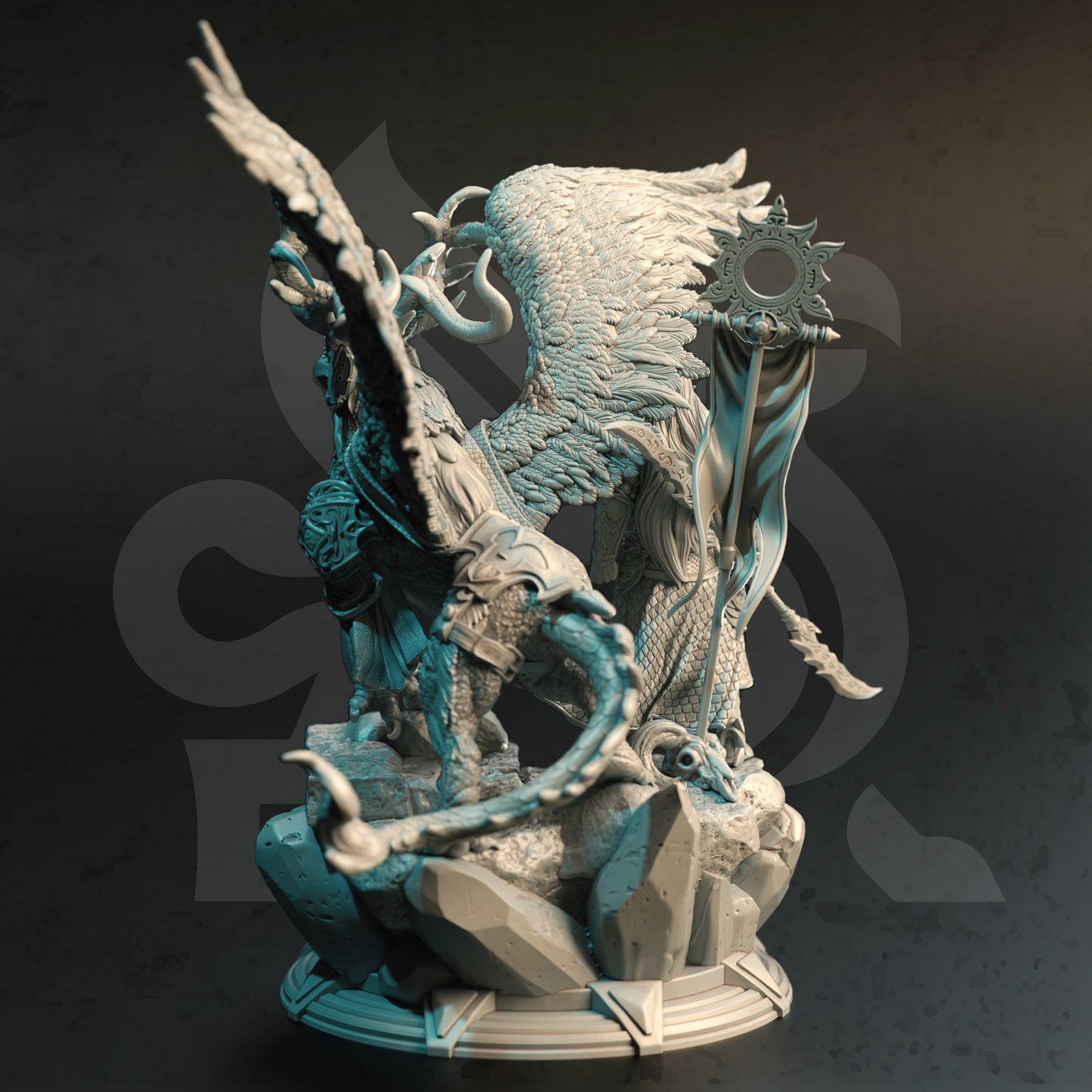 Hippogrif Rider Rolen - Back