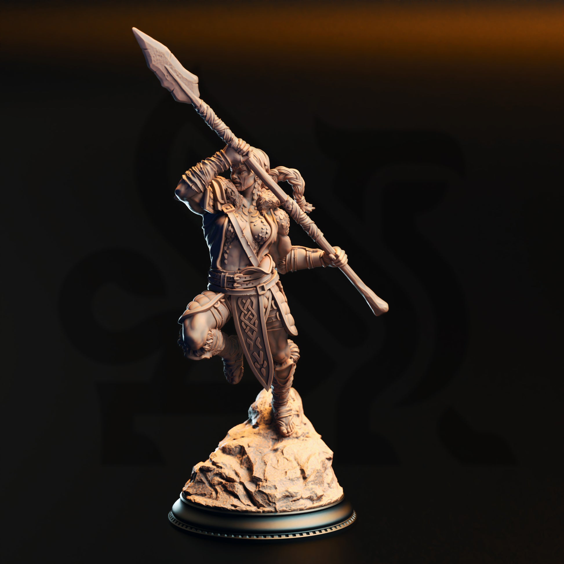Illyria Spineshatter - Half-Dragon Barbarian - Front