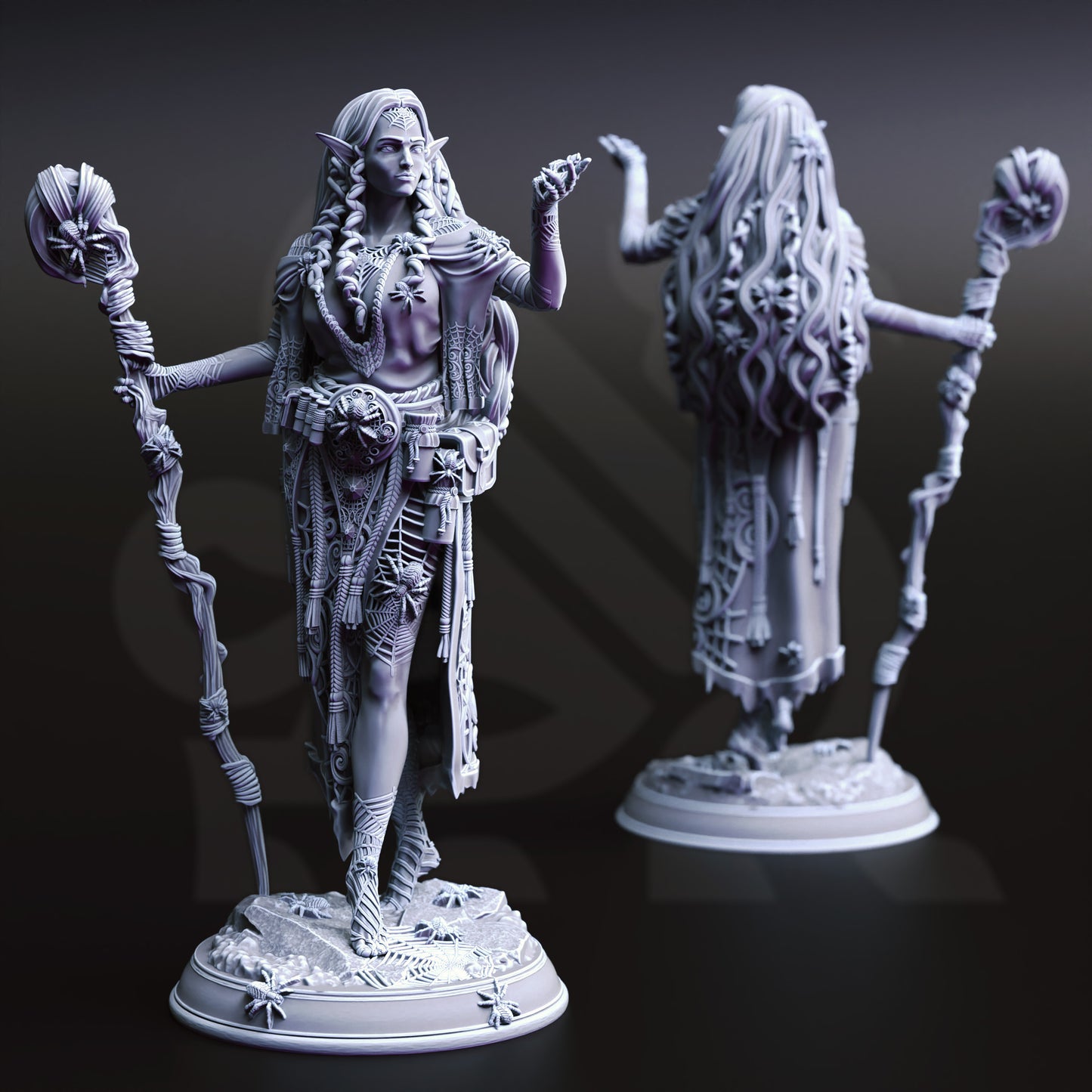 Irinia - Drow Spidermancer - Front