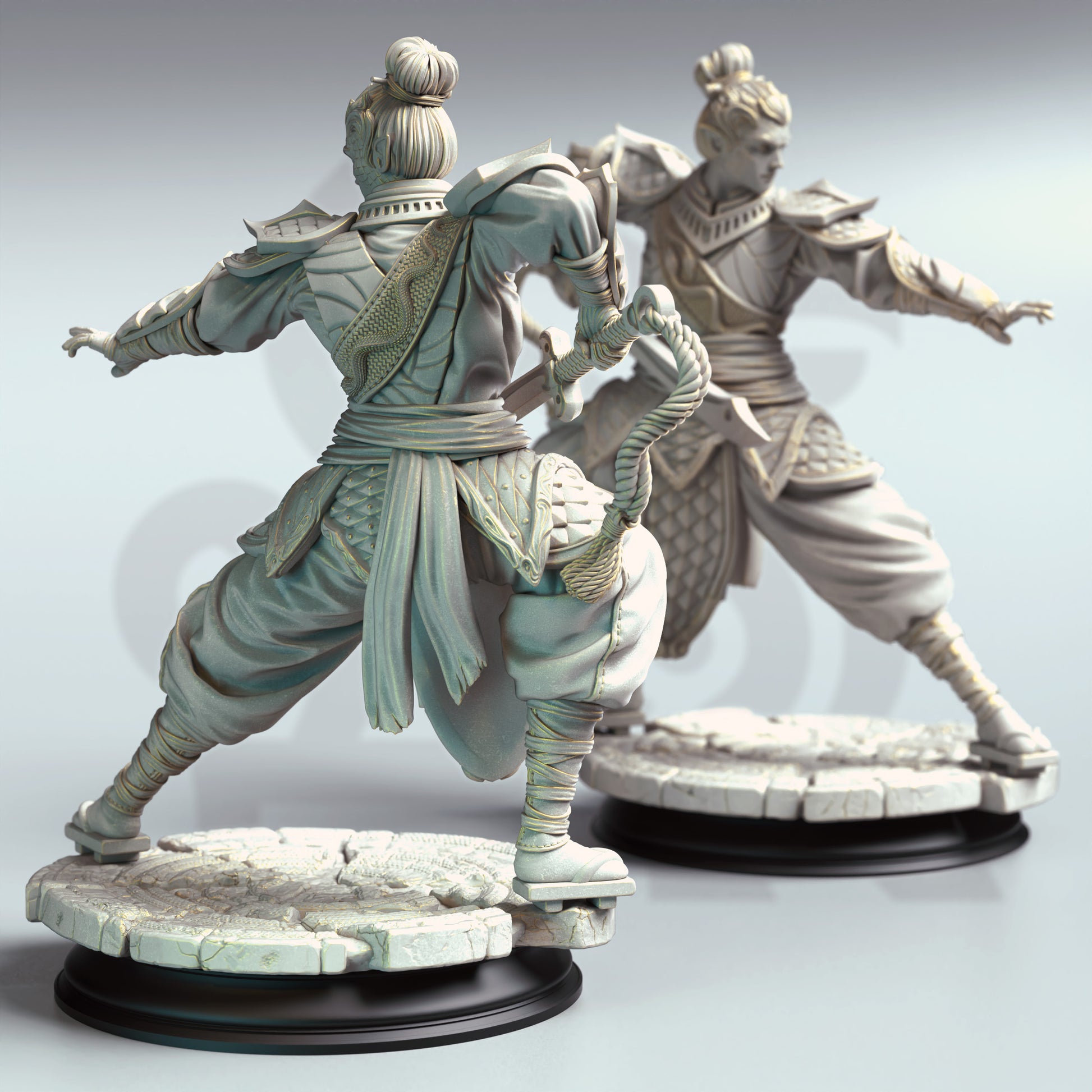 Jin Shi - Serpentfolk Commander - Back