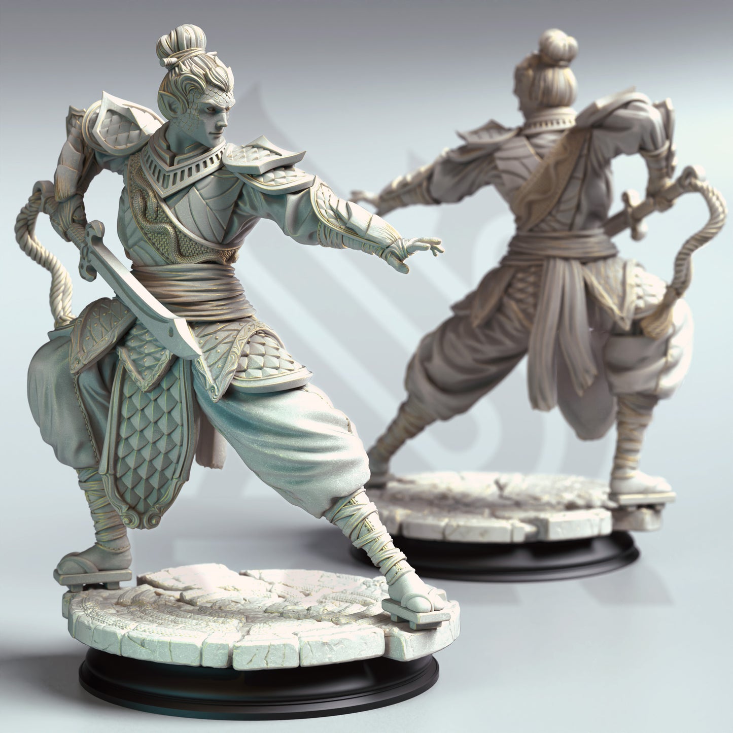 Jin Shi - Serpentfolk Commander - Front