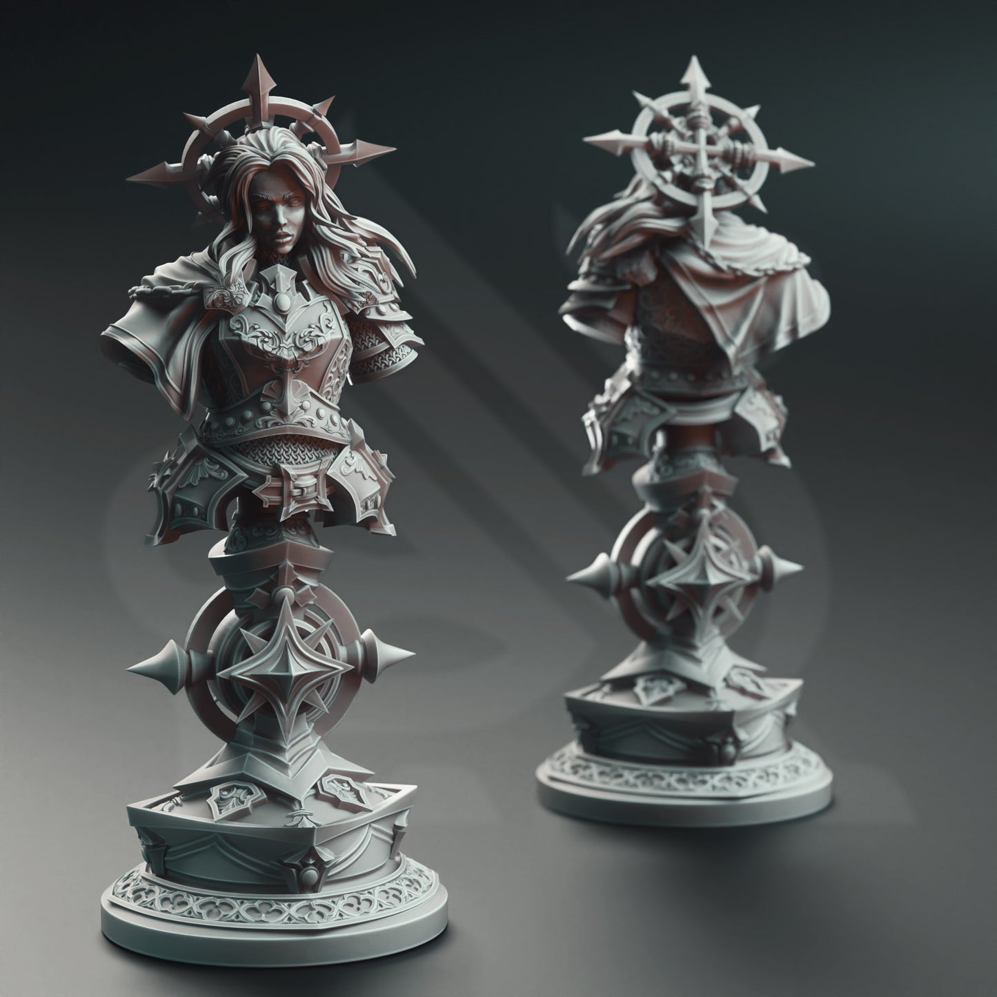 Johanna Saffron the Scorned - Vengeance Paladin - BUST - Front
