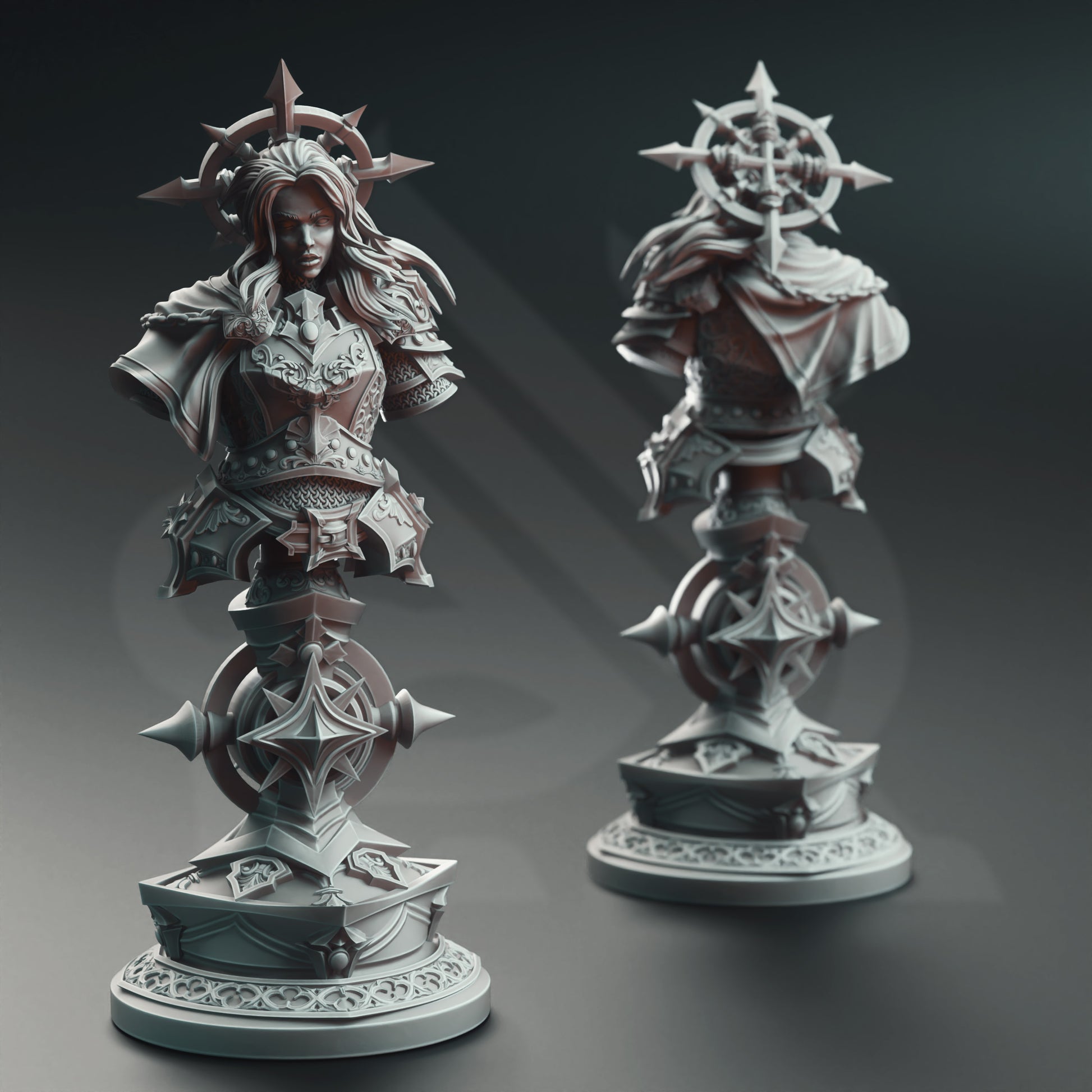 Johanna Saffron the Scorned - Vengeance Paladin - BUST - Front