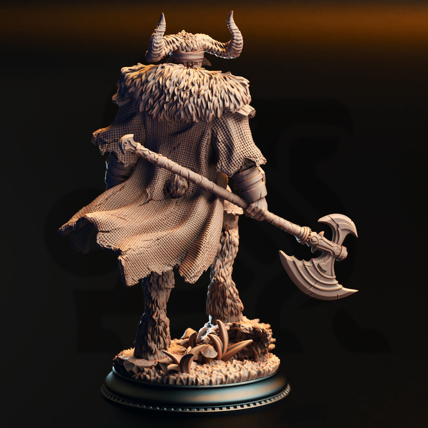 Jonah of the Badlands - Satyr Barbarian - Back