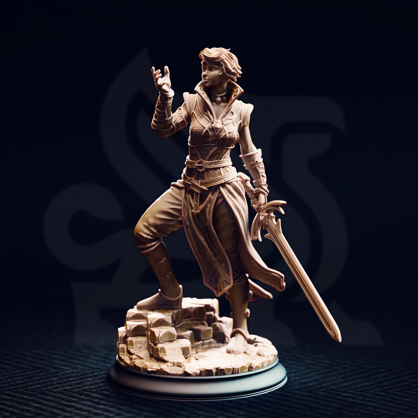 Karisia of Timberly - Half-Elf Hexblade - Front