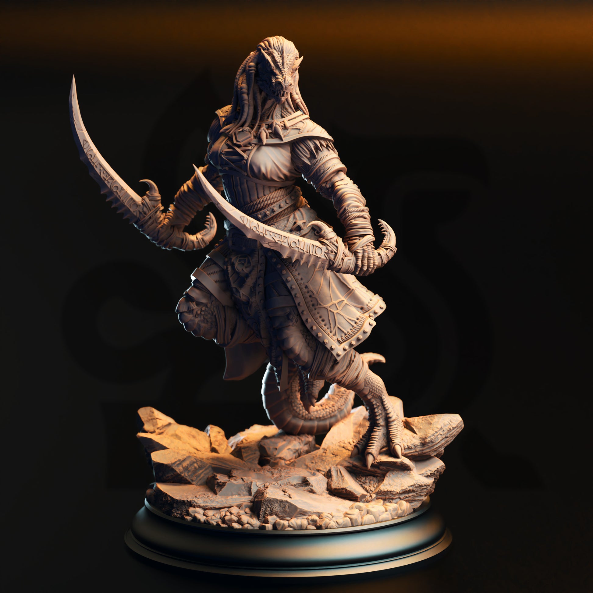 Kijaa Shadowblade - Black Dragonkin Rogue - Front