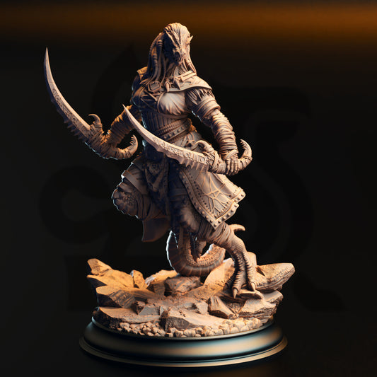 Kijaa Shadowblade - Black Dragonkin Rogue - Front