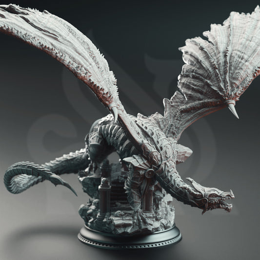 Kuriazor the Dark Scaled - Dragon of the Depths - Front