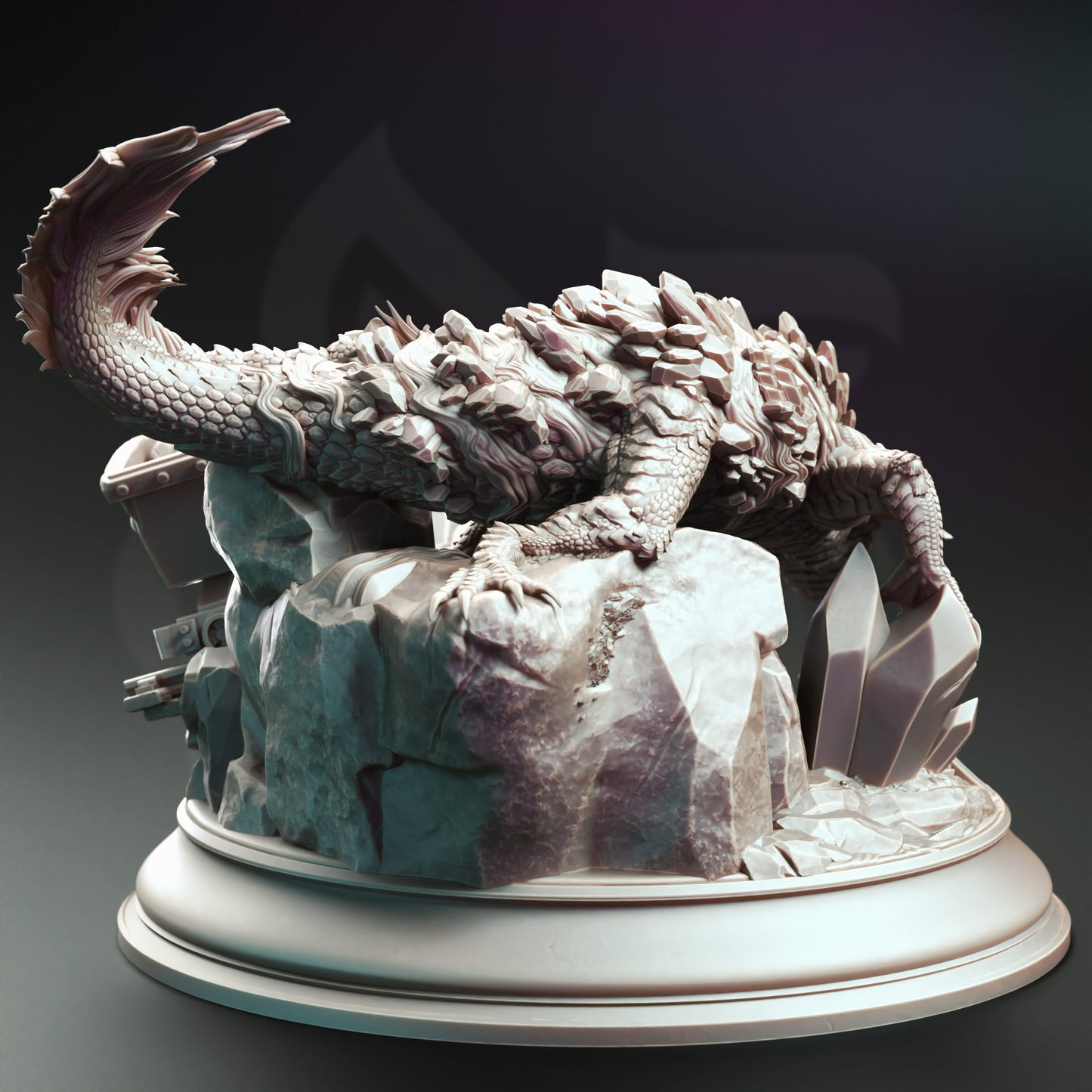 Lava Elemental Salamander - Back