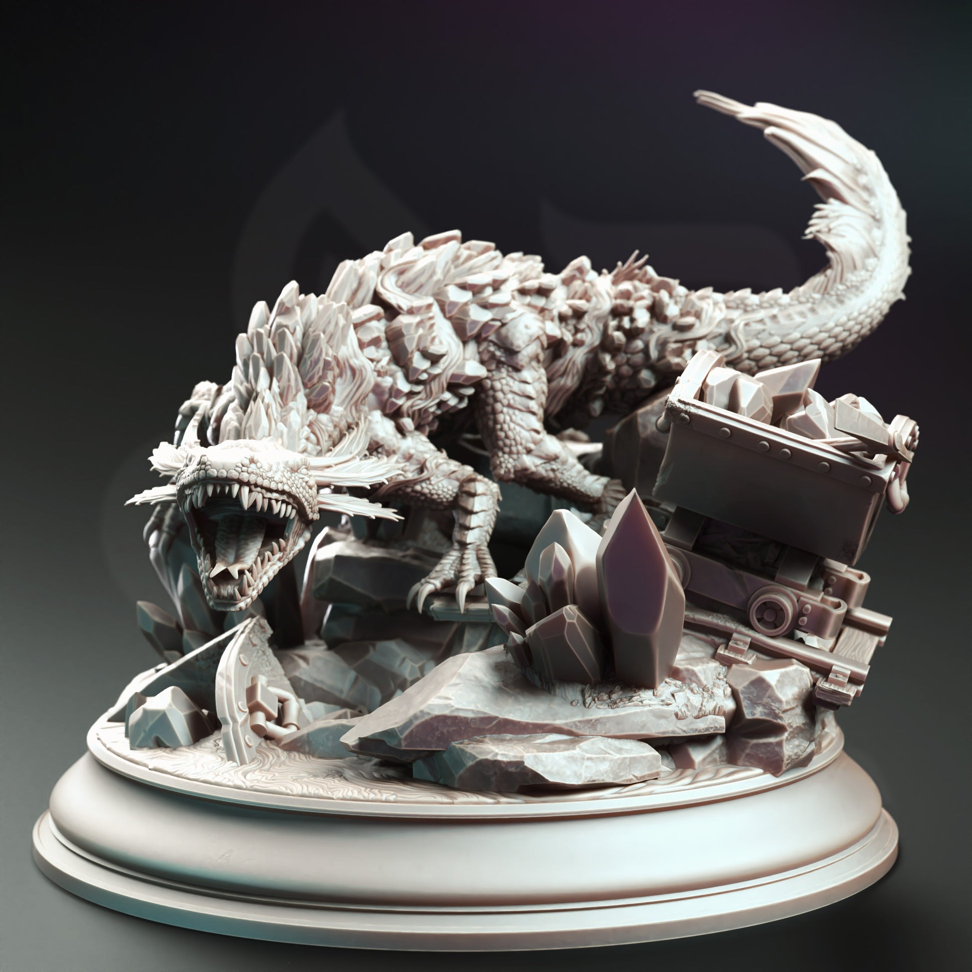Lava Elemental Salamander - Front