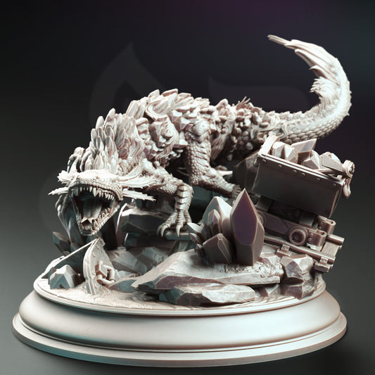 Lava Elemental Salamander - Front