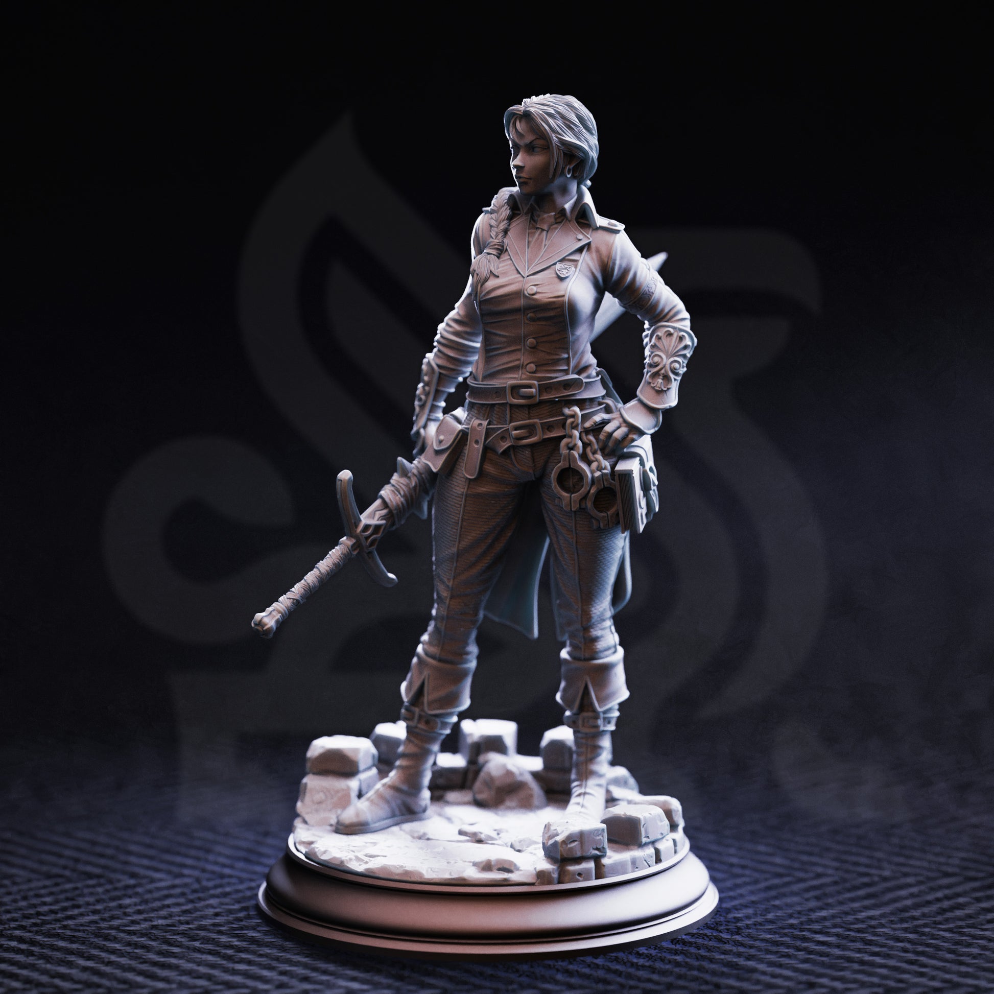 Lieutenant Gwendolen Proud - Senior Justiciar - Front