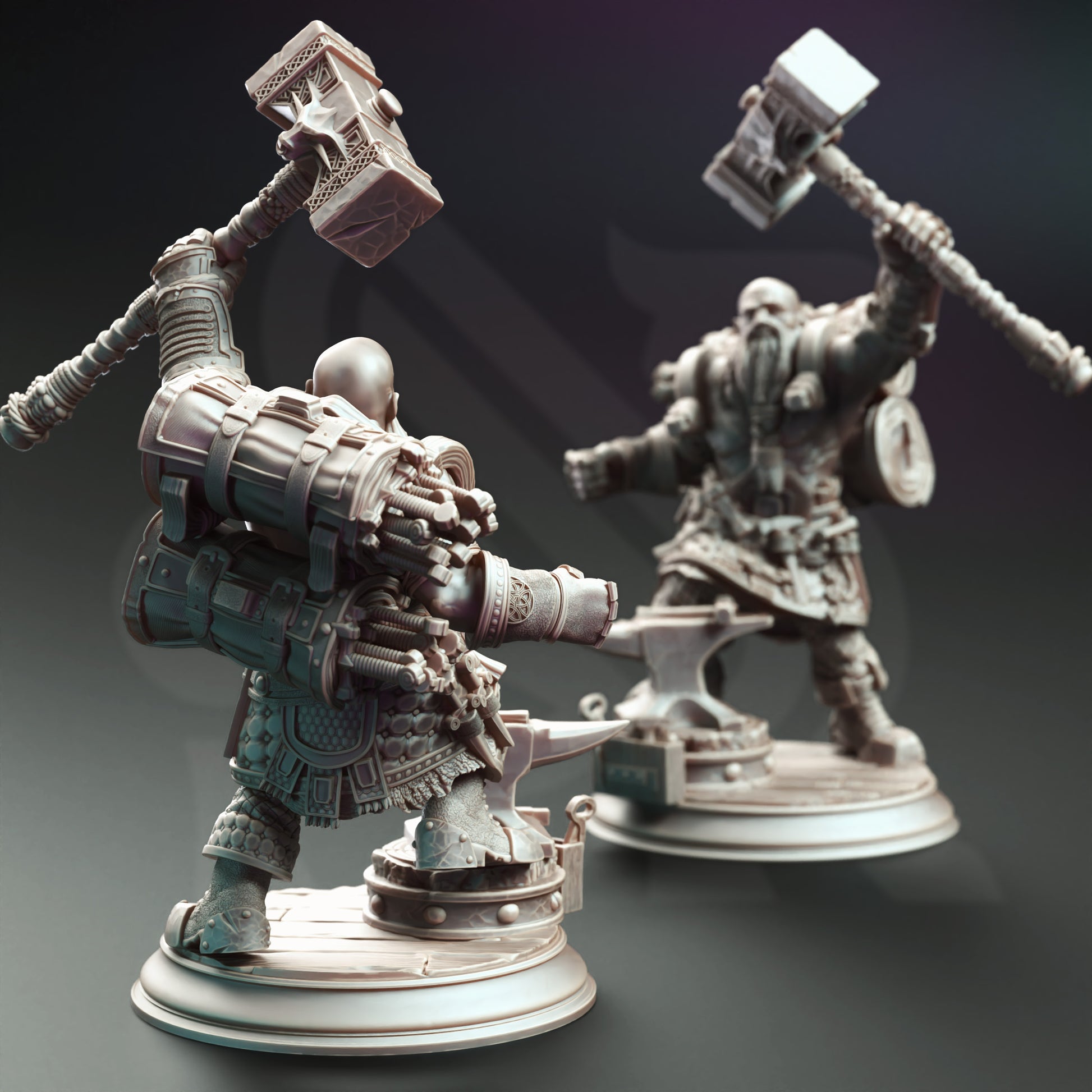 Lochren Ishtrak Hammerfist - Dwarven Blacksmith - Back